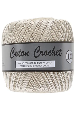 Merceriserat Bomullsgarn Coton Crochet Lammy Yarn Fv 016 Ecru Snabb leverans