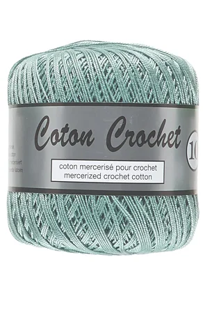 Nedsatt pris Merceriserat Bomullsgarn Coton Crochet Lammy Yarn Fv 075 M.Grön