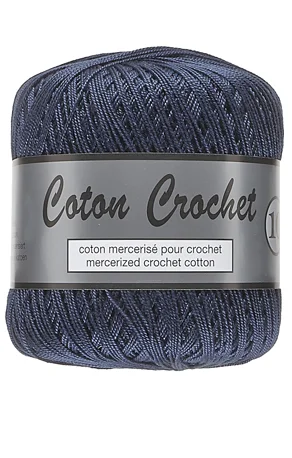 Nedsatt pris Merceriserat Bomullsgarn Coton Crochet Lammy Yarn Fv 890 Jeans Blå