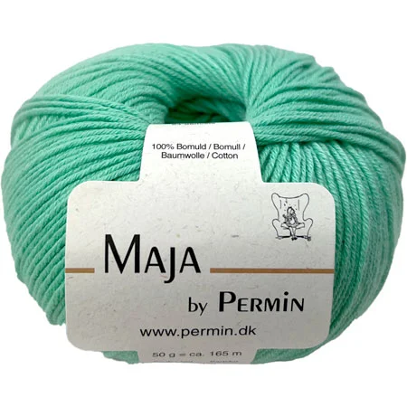 Kampanj Maja Permin – 100% Bomullsgarn Fv 880363 Neo Mint