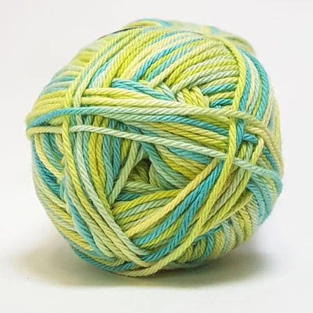 Cotton nr. 8/4 – Bomullsgarn til Virkgarn – fv 598 Mangfärgad Rea