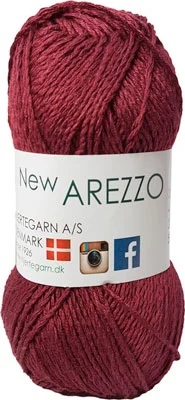 New Arezzo Hjertegarn – Bambusgarn – Hørgarn – Bomuldsgarn – Fv 1522 Mörkröd Beställ idag