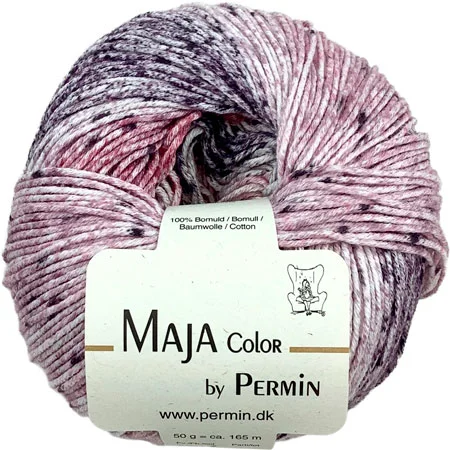 Maja Permin – Flerfarvet Bomullsgarn – 881335 Mulberry Erbjudandepris