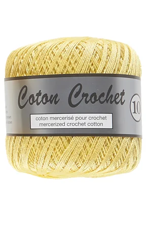 Merceriserat Bomullsgarn Coton Crochet Lammy Yarn Fv 510 Gul Billigare