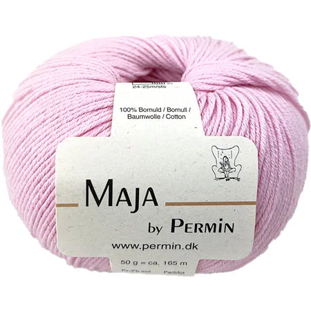 Nedsatt pris Maja Permin – 100% bomullsgarn Fv 880358 Rosa