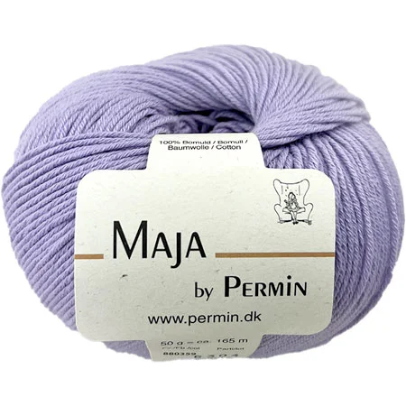 Maja Permin – 100% bomullsgarn Fv 880359 Lavendel Kundfavorit