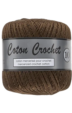 Begränsat antal Merceriserat Bomullsgarn Coton Crochet Lammy Yarn Fv 017 Brun