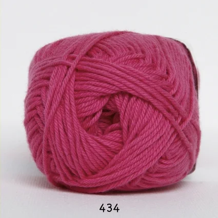 Cotton nr. 8 – Bomullsgarn – Virkgarn – fv 434 Pink Trygg betalning