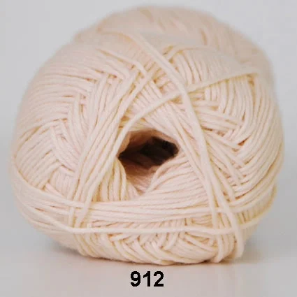Cotton nr. 8- Bomullsgarn – Virkgarn – fv 915 Hudfärg Fynd