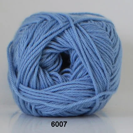 Cotton nr. 8 – Bomullsgarn – Virkgarn – fv 6007 Himmel Blå Handla nu