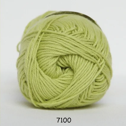Rea Cotton nr. 8 – Bomullsgarn – Virkgarn – fv 7100 Lime Grön