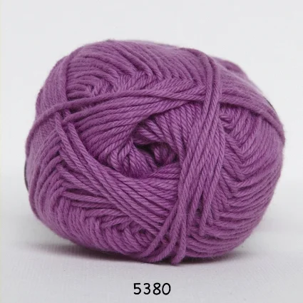 Nyhet Cotton nr. 8- Bomullsgarn – Virkgarn – fv 5380 Röd Lilla