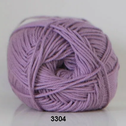 Snabb frakt Cotton nr. 8 – Bomullsgarn – Virkgarn – fv 3304 Lavendel