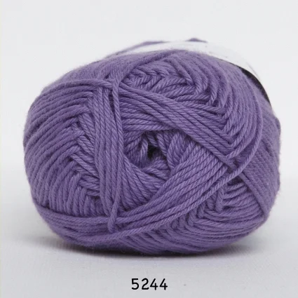 Cotton nr. 8 – Bomullsgarn – Virkgarn – fv 5244 Mörk Lavendel Erbjudande