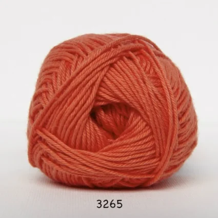 Cotton nr. 8 – Bomullsgarn – Virkgarn – fv 3265 Koral Köp nu