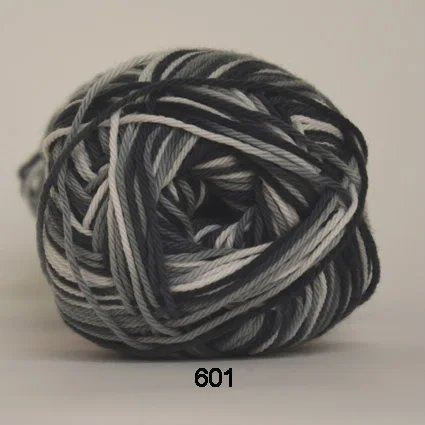 Kundfavorit Cotton nr. 8- Bomullsgarn – Virkgarn – fv 601 Mangfärgad