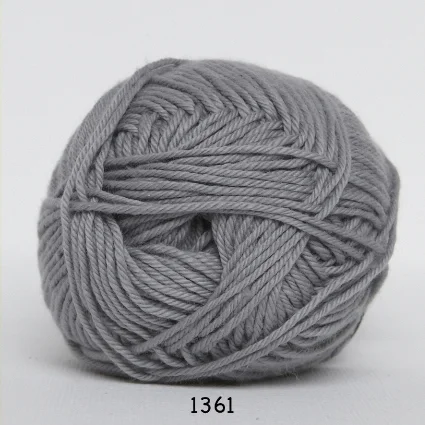 Endast denna vecka Cotton nr. 8 – Bomullsgarn – Virkgarn – fv 1361 Grå