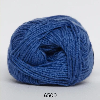 Cotton nr. 8- Bomullsgarn – Virkgarn – fv 6500 Cobolt Blå Reapris