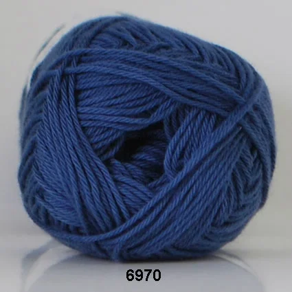 Cotton nr. 8- Bomullsgarn – Virkgarn – fv 6970 Petrol Populärt val