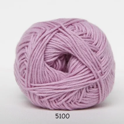 Cotton nr. 8 – Bomullsgarn – Virkgarn – fv 5100 Lyserød Nyhet
