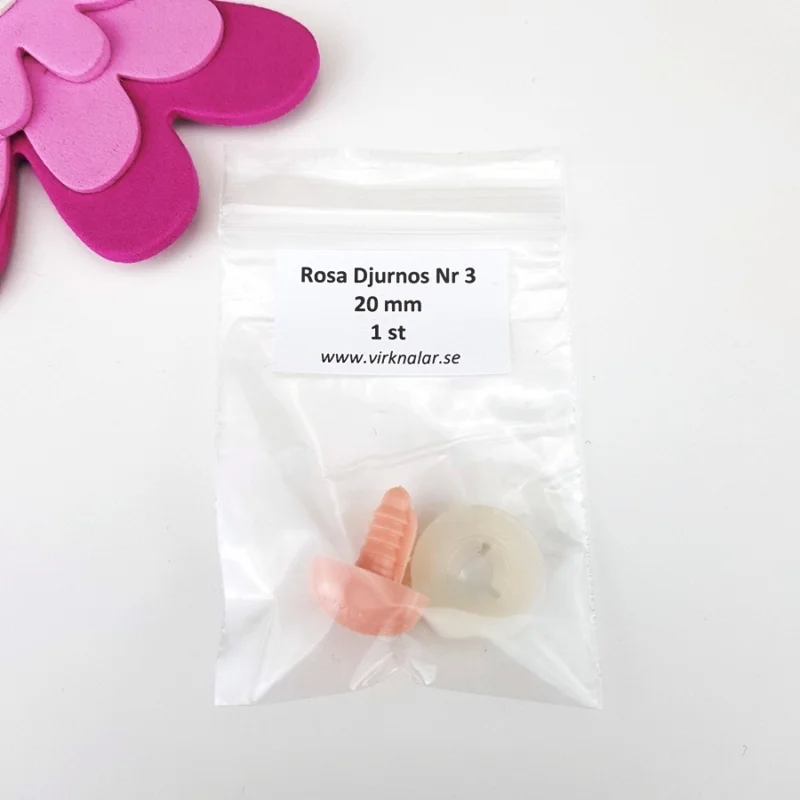 Fri frakt SäkerhetsnosarDjurnos Rosa 20 mm 1 stNr 3