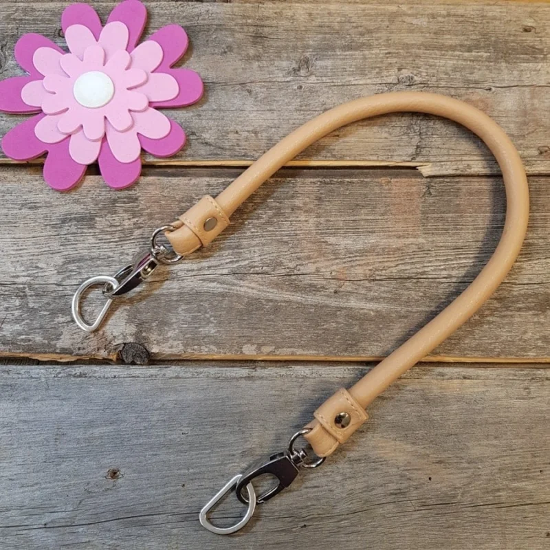 Väskhandtag 44 cm Apricot Silver 22170 1 st handtag Sista chansen