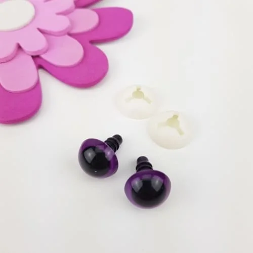 Säkerhetsögon Färgade Lila 18 mm 5 par Trygg betalning