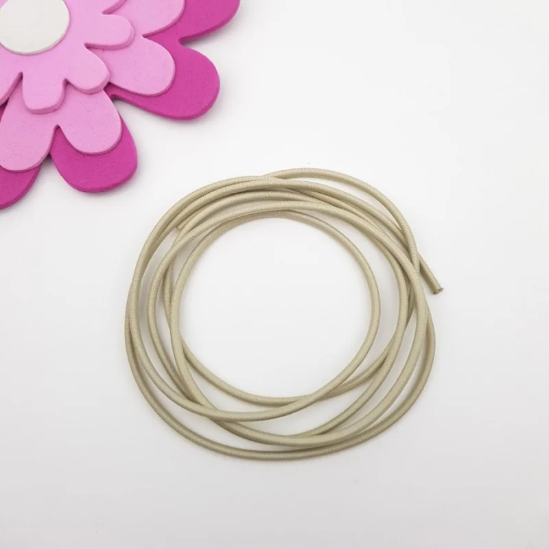 risnedsättning Rundresår 2,5 mm Beige 1 meters bit