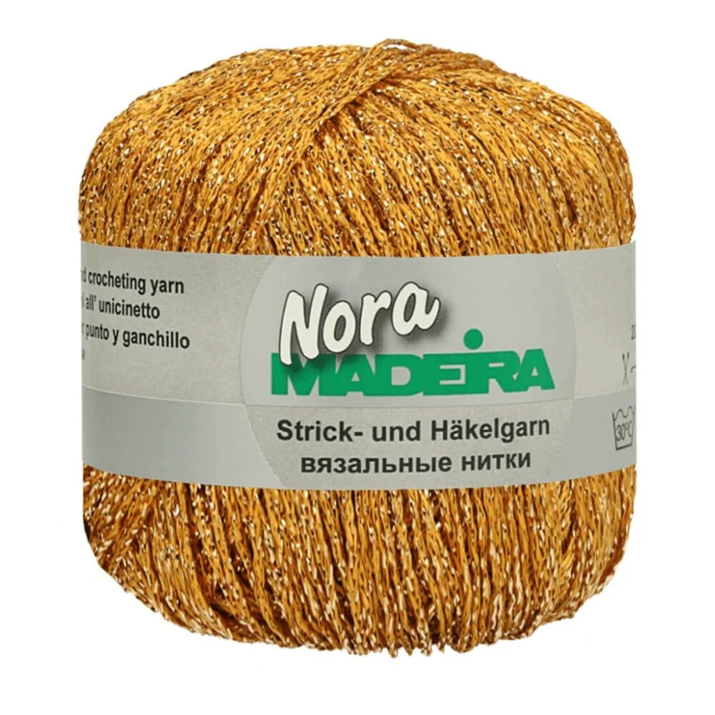 Glittergarn Nora 25 gMadeira Nr 320 Mörkare Guld Köp online