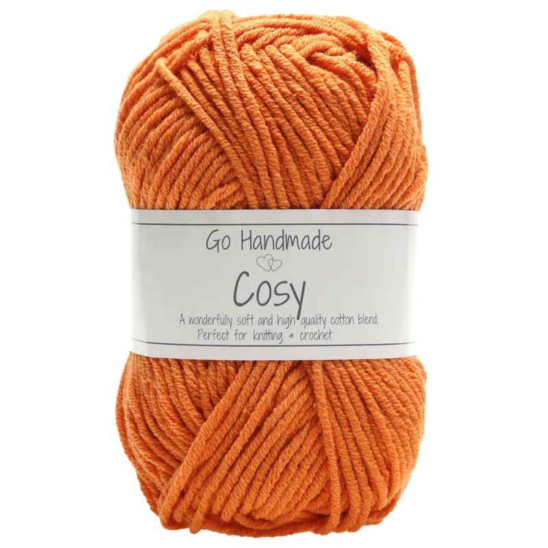 Cosy garn 50 g Go HandmadeOrange 17469 Kampanjpris