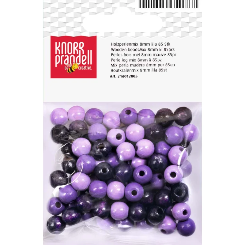 Träpärlor 8 mm Knorr Prandell Lilamix Kampanjpris