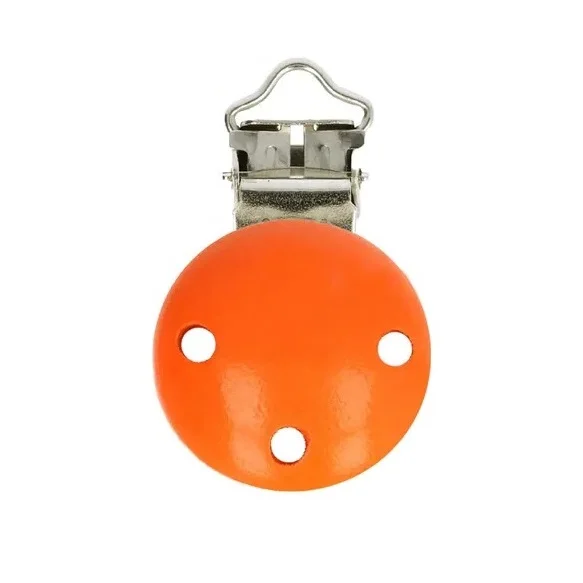 Träclips 30 mm Orange med hål1 st Outlet