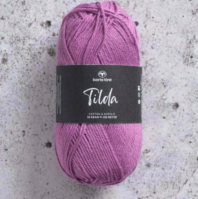 Sista chansen Tilda garn 50 g Svarta Fåret Lila Nr 564