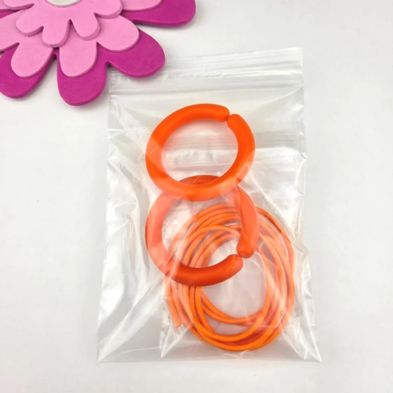 Barnvagnsringar Orange 2 st och 1 meter rundresår orange Rabatt