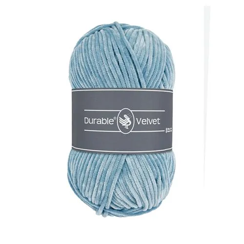Sammetsgarn Durable Velvet 100g Blue Grey Jeansblå 289 Nedsatt pris