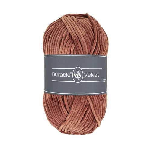 Fri frakt Sammetsgarn Durable Velvet 100g Hazelnut Brun 2218