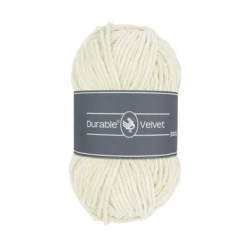 Erbjudandepris Sammetsgarn Durable Velvet 100g Ivory Naturvit 326