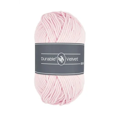 Köp online Sammetsgarn Durable Velvet 100g Light Pink Ljusrosa 203