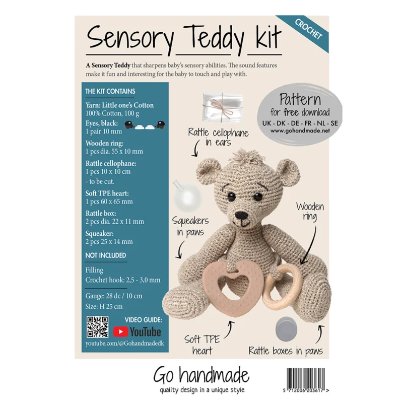 Materialkit Virka Sensory Teddy Beige 20361 Extra rabatt