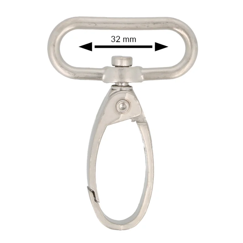 Karbinhakar Matt Silver 32 mm 2 st 020 -1 Säker betalning