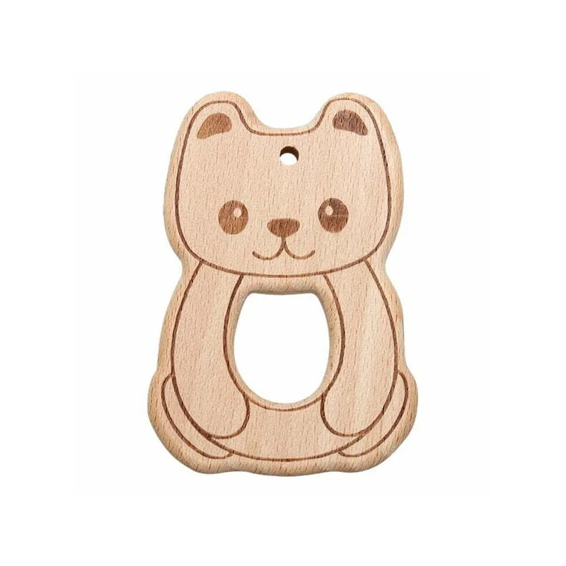 Träringar Nalle 16305Go Handmade 1 st Utförsäljning Expressleverans