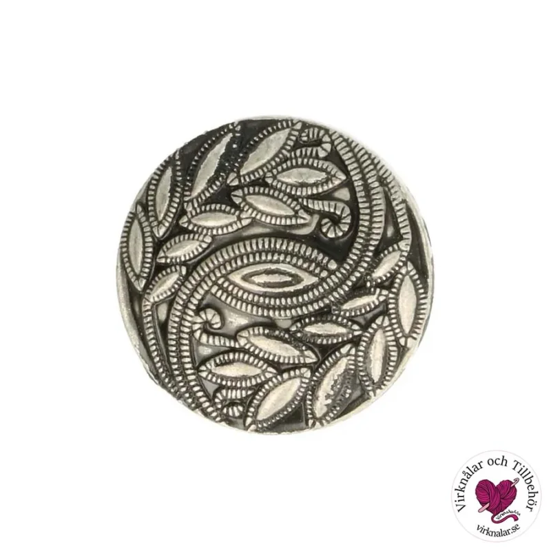 Köp nu Metallknappar Sirlig Krans Antiksilver 20 mm 5 st 5605