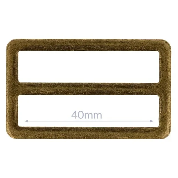 Säker betalning Väskspänne Rektangel fast Antikbrons40 mm 029