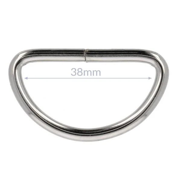 Begränsad tid Väsktillbehör D-ringar Silver 38 mm2 st 015