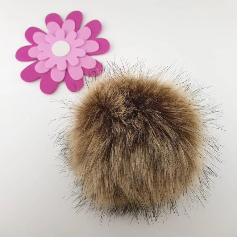 Populär Pälstofs Maffig Superfin Naturbrun 14 cm tryckknapp