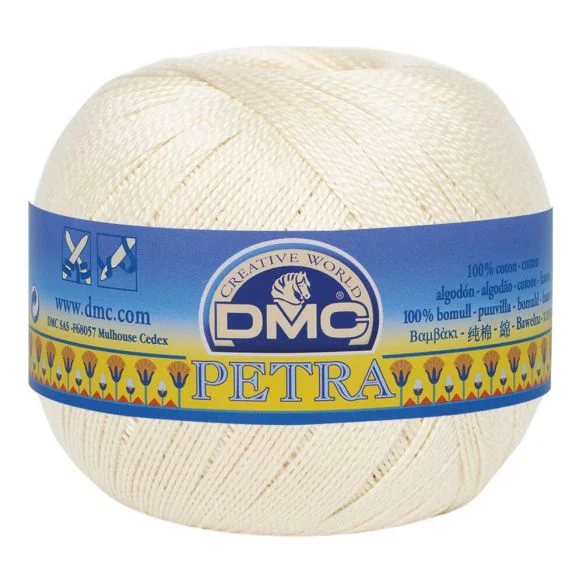 Endast denna vecka Virkgarn Dmc Petra Nr 8 100 g ECRU