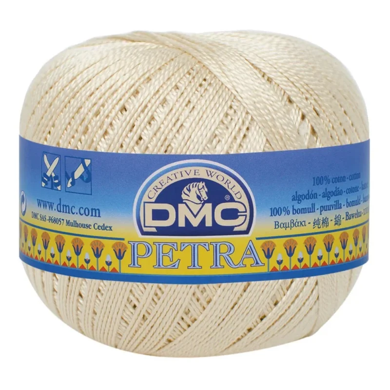 Virkgarn Dmc Petra Nr 8 100 g Ljusbeige 05712 Expressleverans