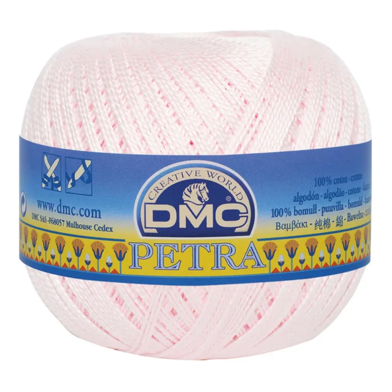 Virkgarn Dmc Petra Nr 8 100 g Blekrosa 54461 Sänkt pris