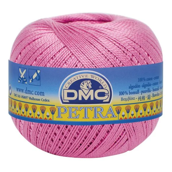 Virkgarn Dmc Petra Nr 8 100 gRosalila 53608 Lågt pris