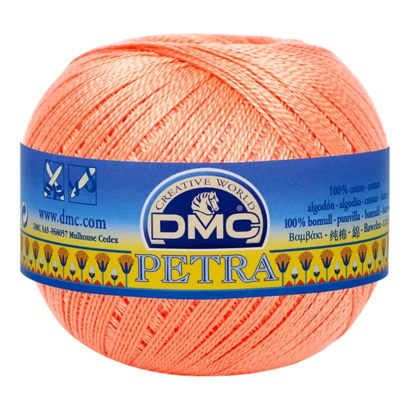 Beställ nu Virkgarn Dmc Petra Nr 8 100 g Orange 05608